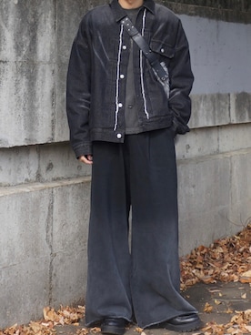 「アイテム（スウェットパンツ）」を使った、ひろさん（メンズ・176cm）の秋コーディネート