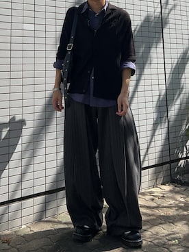 「アイテム（ショルダーバッグ）」を使った、Hiroさん（メンズ・176cm）の夏コーディネート
