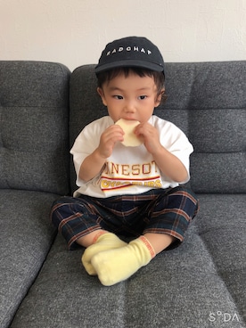 そうぱんまんさん（キッズ・70cm）の秋コーディネート