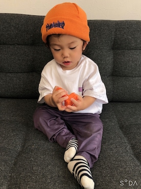 そうぱんまんさん（キッズ・70cm）の夏コーディネート