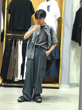 「GERRY（ジェリー）のアイテム」を使った、masashiさん（メンズ・160cm）の夏コーディネート
