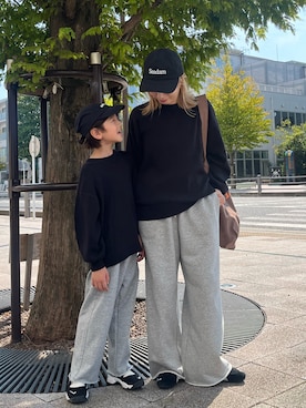 「アイテム（キャップ）」を使った、sakusakuuuunさん（キッズ・124cm）の秋コーディネート