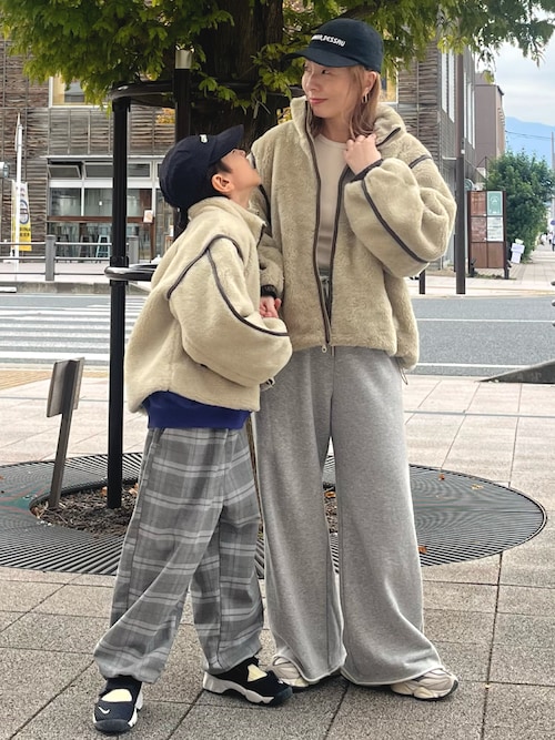 ぬくかる】2WAYふわボアスタンドジャケット（ブルゾン）｜CIAOPANIC