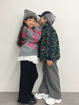 「アイテム（ジャケット/アウター）」を使った、sakusakuuuunさん（キッズ・124cm）の秋コーディネート