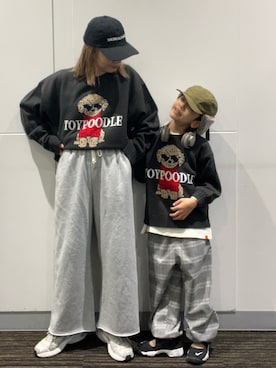 「アイテム（キャップ）」を使った、sakusakuuuunさん（キッズ・124cm）の秋コーディネート