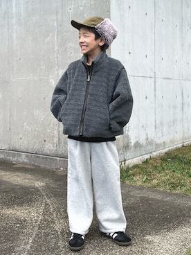 「アイテム（ジャケット/アウター）」を使った、sakusakuuuunさん（キッズ・122cm）の秋コーディネート