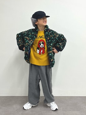 「アイテム（ジャケット/アウター）」を使った、sakusakuuuunさん（キッズ・122cm）の秋コーディネート