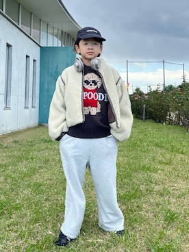 「アイテム（ジャケット/アウター）」を使った、sakusakuuuunさん（キッズ・122cm）の秋コーディネート