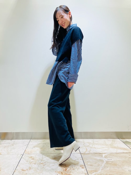 セール】【HIMIKO】【撥水】型押しコンビストレッチブーツ/651420