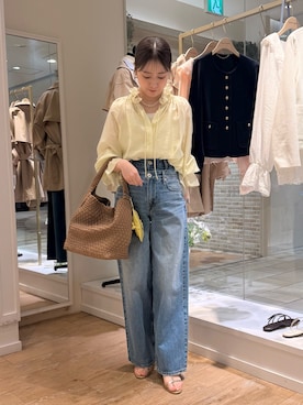 「grace grace （グラスグラス）のアイテム」を使った、AIRIさん（レディース・157cm）の春コーディネート