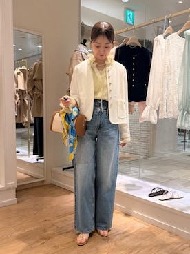 「NOLLEY’S（ノーリーズ）のアイテム」を使った、AIRIさん（レディース・157cm）の春コーディネート