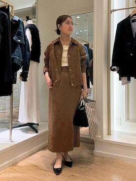 「アイテム（ジャケット/アウター）」を使った、AIRIさん（レディース・157cm）の秋コーディネート