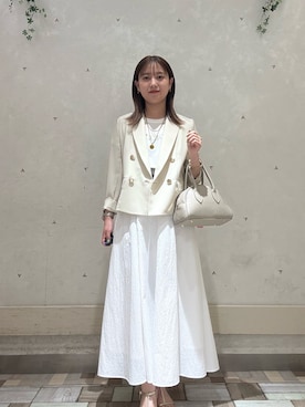 「NOLLEY’S Sophi（ノーリーズソフィ）のアイテム」を使った、AIRIさん（骨格ストレート・レディース・157cm）の春コーディネート