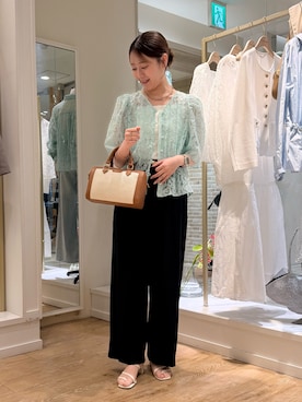 「grace grace （グラスグラス）のアイテム」を使った、AIRIさん（レディース・157cm）の春コーディネート