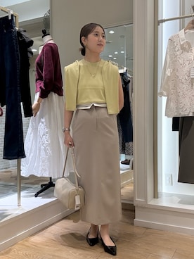 「ノースリーブニット」｜AIRIさん（レディース・157cm）の秋コーディネート