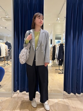 「NOLLEY'S LIGHT（ノーリーズライト）のアイテム（ジャケット/アウター）」を使った、ishikawa.mさん（骨格ウェーブ・レディース・164cm）の冬コーディネート
