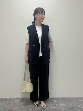 「夏服コーデ」｜「アイテム（ジャケット/アウター）」を使った、ishikawa.mさん（レディース・164cm）の夏コーディネート