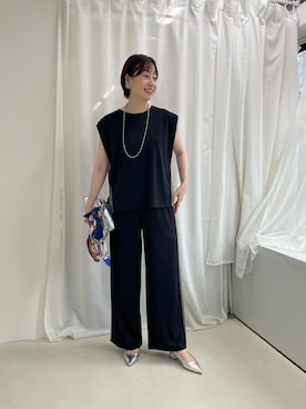 「MICO COULIER（ミコクリエ）のアイテム」を使った、ishikawa.mさん（レディース・164cm）の夏コーディネート