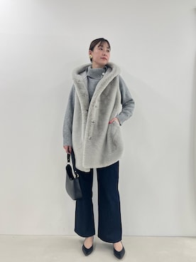 「NOLLEY'S LIGHT（ノーリーズライト）のアイテム（ジャケット/アウター）」を使った、ishikawa.mさん（骨格ウェーブ・レディース・164cm）の冬コーディネート