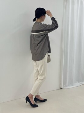 「marco masi（マルコマージ）の【MARCO MASI/ マルコマージ】ミニキューブムートンバッグ（ショルダーバッグ）」を使った、ishikawa.mさん（レディース・164cm）の秋コーディネート