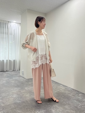 「MICO COULIER（ミコクリエ）のアイテム」を使った、ishikawa.mさん（レディース・164cm）の夏コーディネート