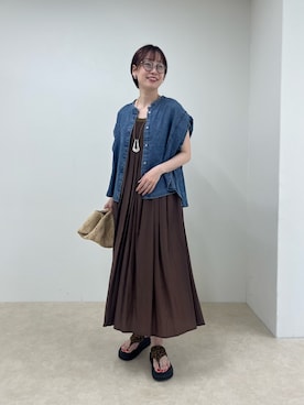 「MOHI（モヒ）のアイテム」を使った、ishikawa.mさん（レディース・164cm）の夏コーディネート