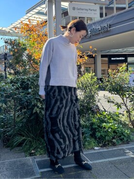 「スカートコーデ」｜ishikawa.mさん（レディース・164cm）の冬コーディネート