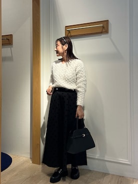 「アイテム（ムートンコート）」を使った、daimonさん（レディース・154cm）の秋コーディネート