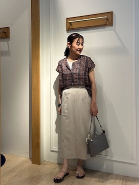 「NOLLEY'S LIGHT（ノーリーズライト）のアイテム」を使った、daimonさん（レディース・154cm）の夏コーディネート