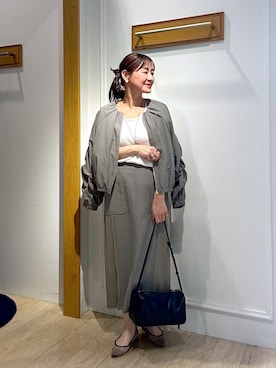 「MICO COULIER（ミコクリエ）のアイテム」を使った、daimonさん（レディース・154cm）の春コーディネート