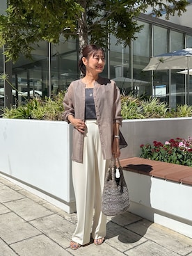 「アイテム（Tシャツ/カットソー）」を使った、daimonさん（レディース・154cm）の夏コーディネート