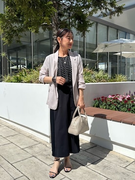 「夏服コーデ」｜「アイテム（ジャケット/アウター）」を使った、daimonさん（レディース・154cm）の夏コーディネート