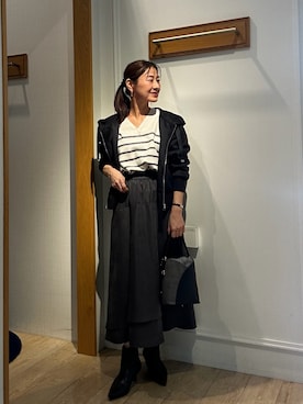 「MICO COULIER（ミコクリエ）のアイテム」を使った、daimonさん（レディース・154cm）の秋コーディネート
