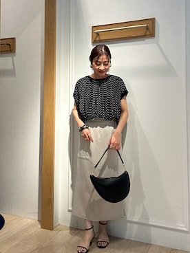 「NOLLEY’S（ノーリーズ）のアイテム」を使った、daimonさん（レディース・154cm）の夏コーディネート