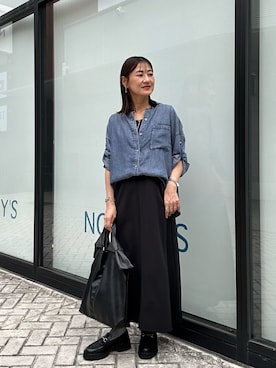 「アイテム（ワンピース）」を使った、daimonさん（レディース・154cm）の秋コーディネート
