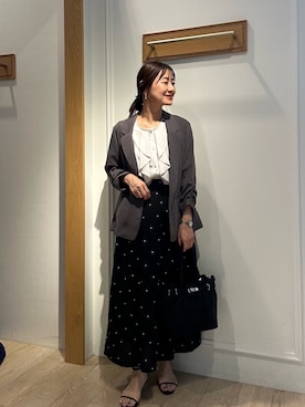 「アイテム（テーラードジャケット）」を使った、daimonさん（レディース・154cm）の夏コーディネート