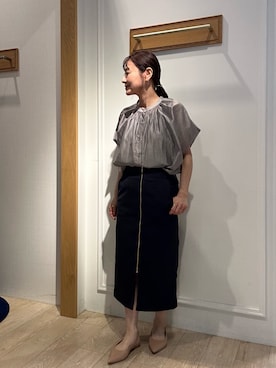 「NOLLEY’S（ノーリーズ）のアイテム（シューズ）」を使った、daimonさん（レディース・154cm）の春コーディネート
