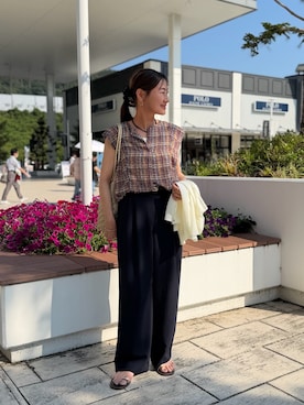 「NOLLEY’S（ノーリーズ）のアイテム」を使った、daimonさん（レディース・154cm）の夏コーディネート