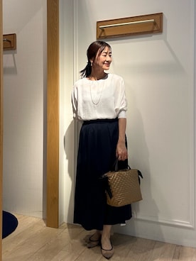 「アイテム（スカート）」を使った、daimonさん（レディース・154cm）の夏コーディネート