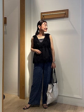 「アイテム（ピアス（両耳用））」を使った、daimonさん（レディース・154cm）の夏コーディネート
