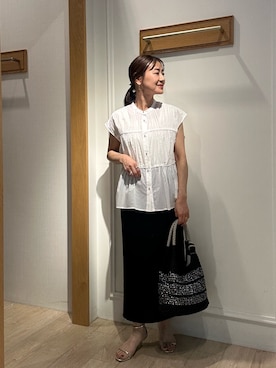 「梅雨」｜daimonさん（レディース・154cm）の夏コーディネート