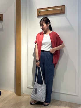 「アイテム（バレッタ/ヘアクリップ）」を使った、daimonさん（レディース・154cm）の夏コーディネート