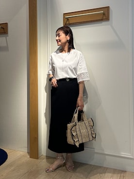「NOLLEY'S LIGHT（ノーリーズライト）のアイテム」を使った、daimonさん（レディース・154cm）の夏コーディネート