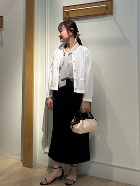 「NOLLEY’S（ノーリーズ）のアイテム（シューズ）」を使った、daimonさん（レディース・154cm）の夏コーディネート