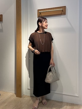 「NOLLEY’S（ノーリーズ）のアイテム」を使った、daimonさん（レディース・154cm）の夏コーディネート