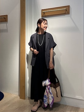 「アイテム（テーラードジャケット）」を使った、daimonさん（レディース・154cm）の夏コーディネート