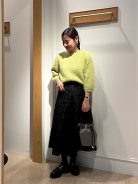 「アイテム（バレッタ/ヘアクリップ）」を使った、daimonさん（レディース・154cm）の秋コーディネート