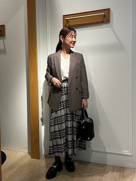 「MICO COULIER（ミコクリエ）のアイテム」を使った、daimonさん（レディース・154cm）の秋コーディネート