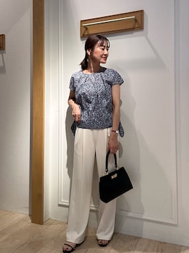 「NOLLEY’S（ノーリーズ）のアイテム（シューズ）」を使った、daimonさん（レディース・154cm）の春コーディネート