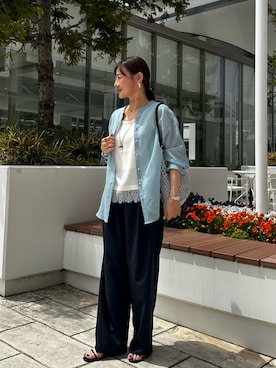 「NOLLEY’S（ノーリーズ）のアイテム」を使った、daimonさん（レディース・154cm）の春コーディネート